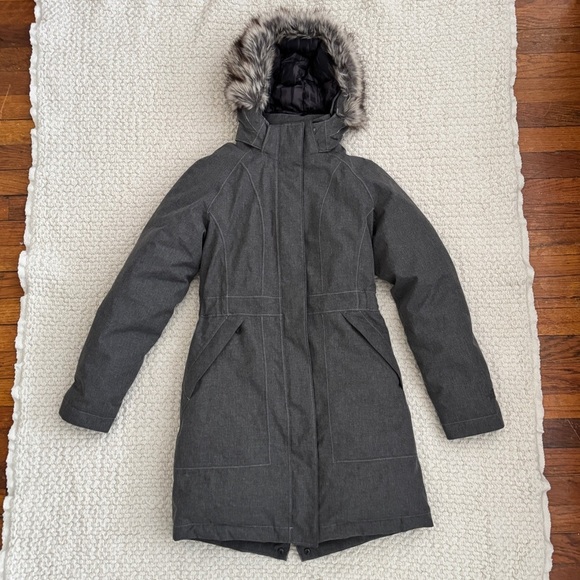 North Face Women's Jump Down Fur-Trimmed Parka Coat XS - Picture 2 of 7